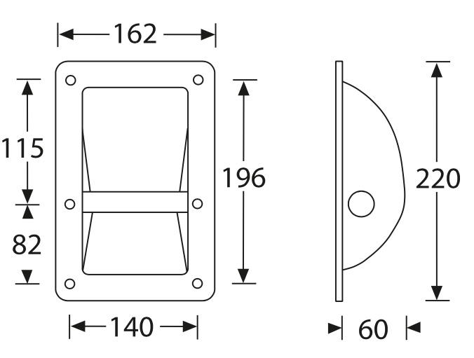 Datenblatt Schalengriff