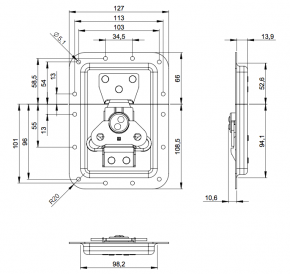 Butterfly Verschluss groß
