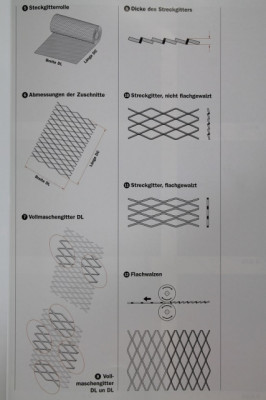 Lautsprechergitter Q10 x 8 - 1 x 1 mm (